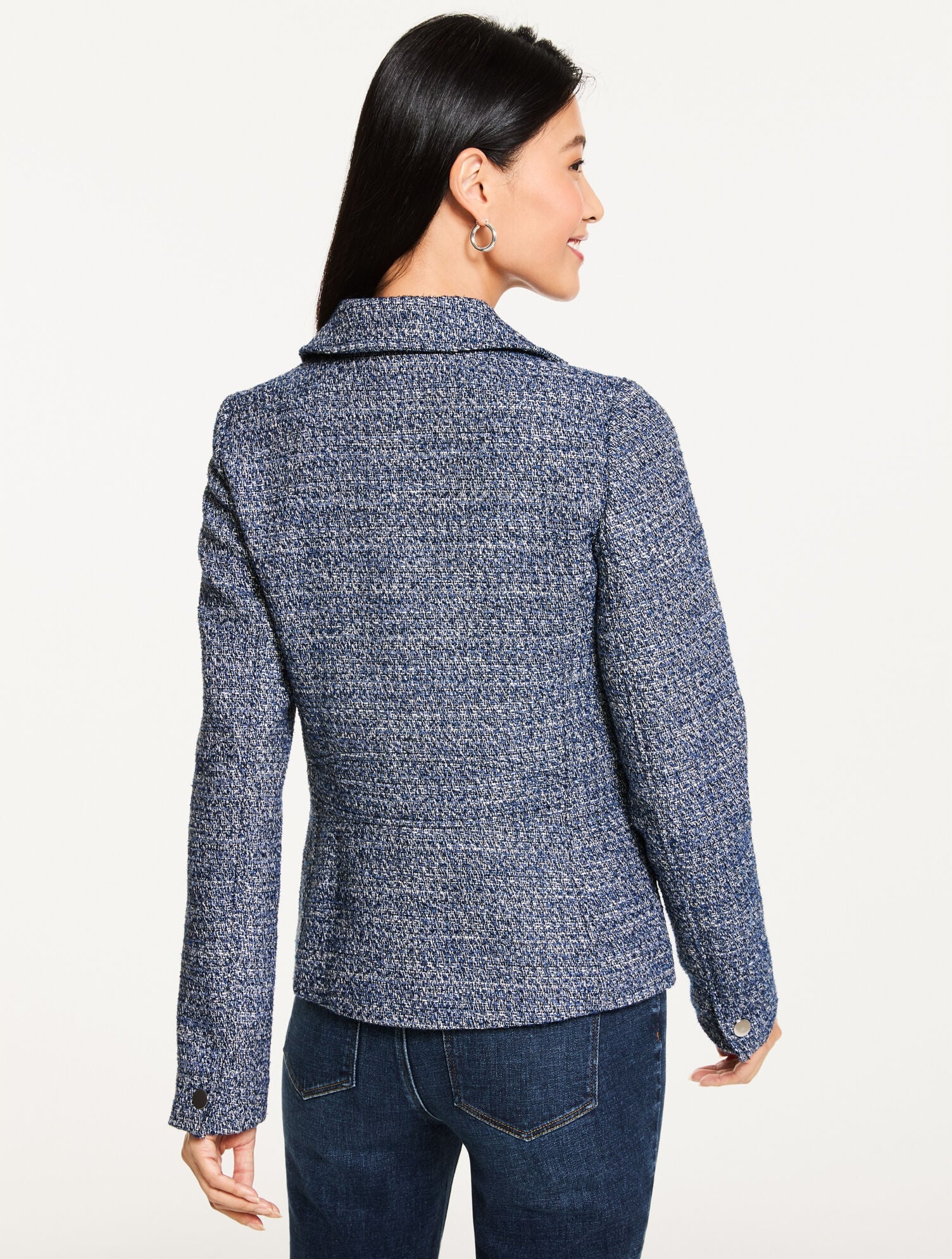 MISTY TWEED MOTO JACKET | Talbots sale
