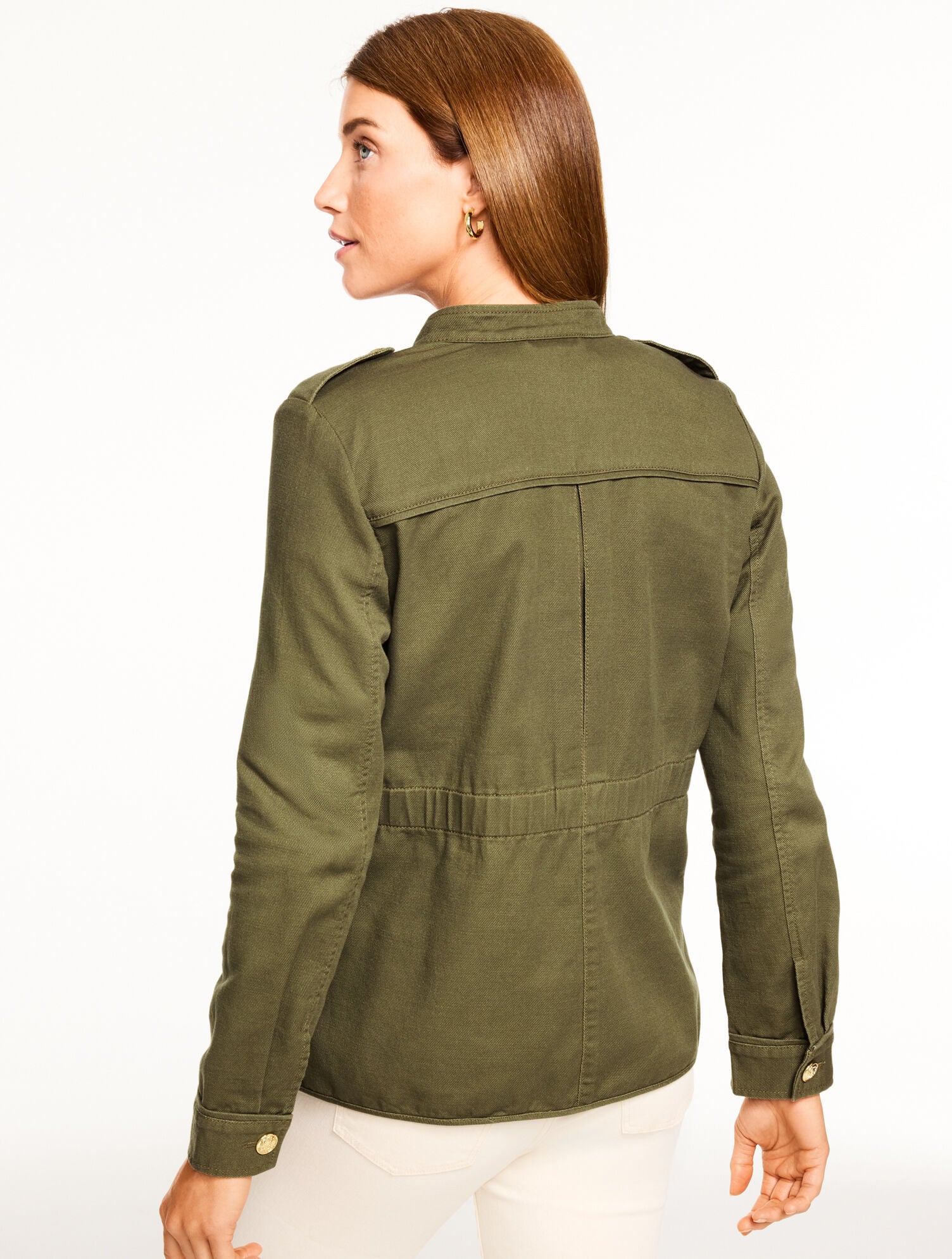 SLUB TWILL MILITARY JACKET | Talbots near me