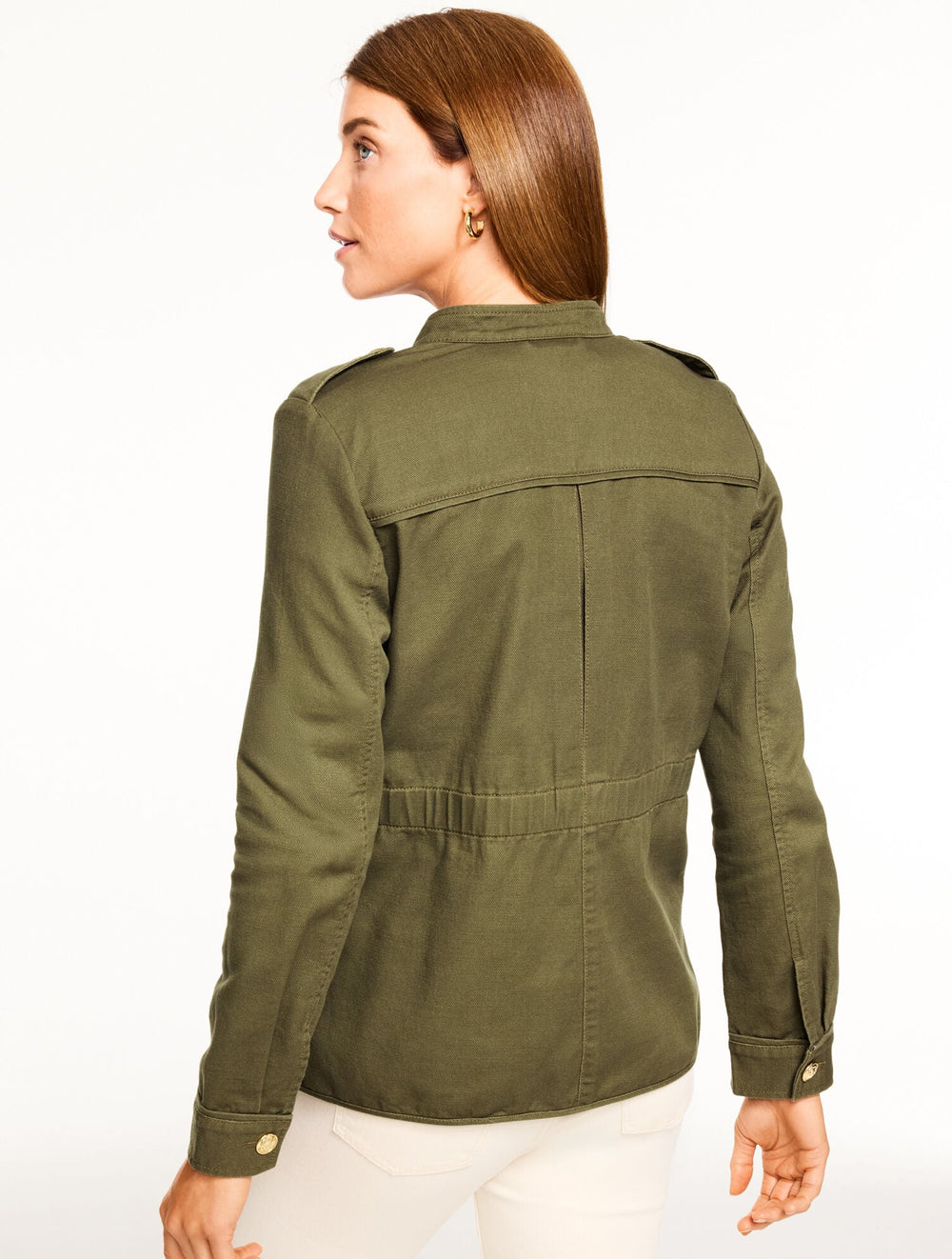 SLUB TWILL MILITARY JACKET | Talbots near me