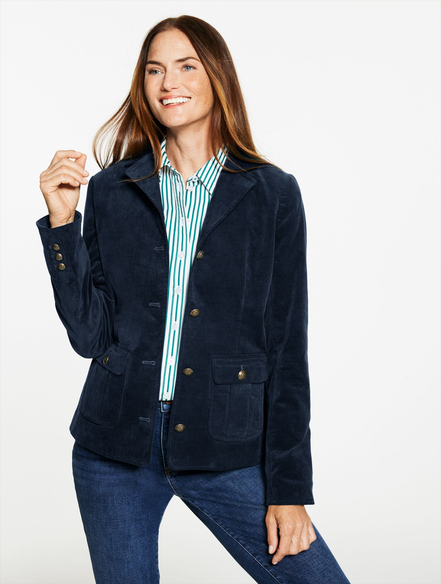 VELVETEEN JACKET | Talbots for sale