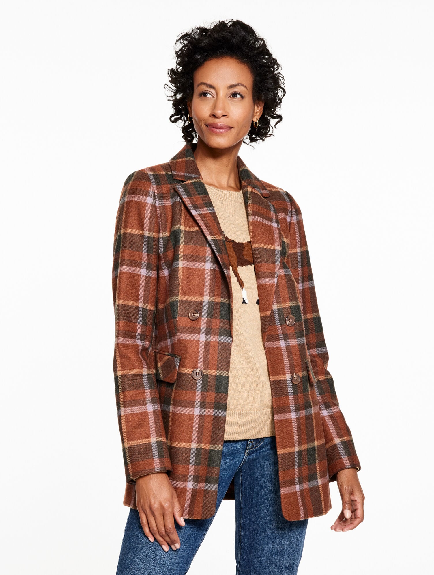 NO CLOSE BLAZER - KELLYNCH PLAID | Talbots for sale