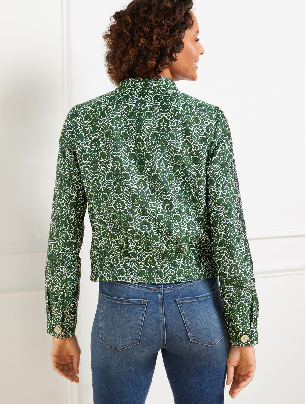 WOODLAND DAMASK JACKET | Talbots outlet