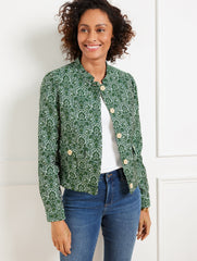 WOODLAND DAMASK JACKET | Talbots outlet