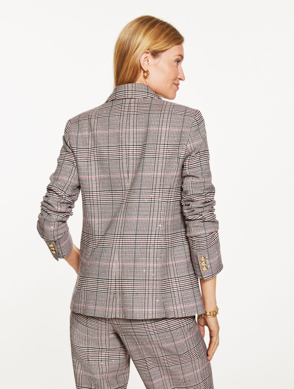 DOUBLE BREASTED BLAZER - GLEN PLAID | Talbots near me