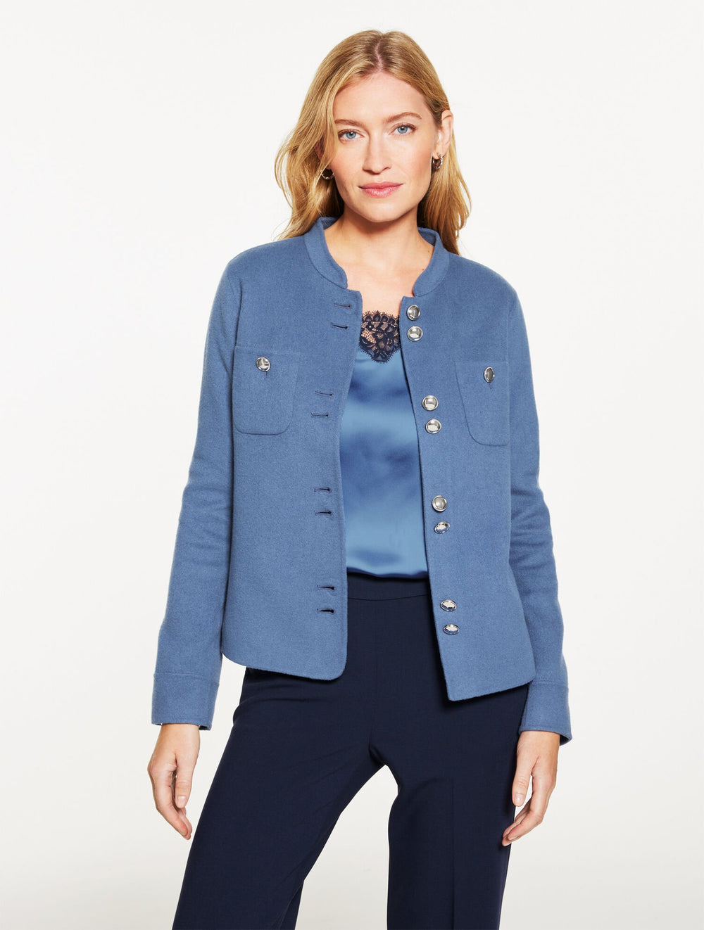 DOUBLE FACE WOOL BLEND JACKET | Talbots online