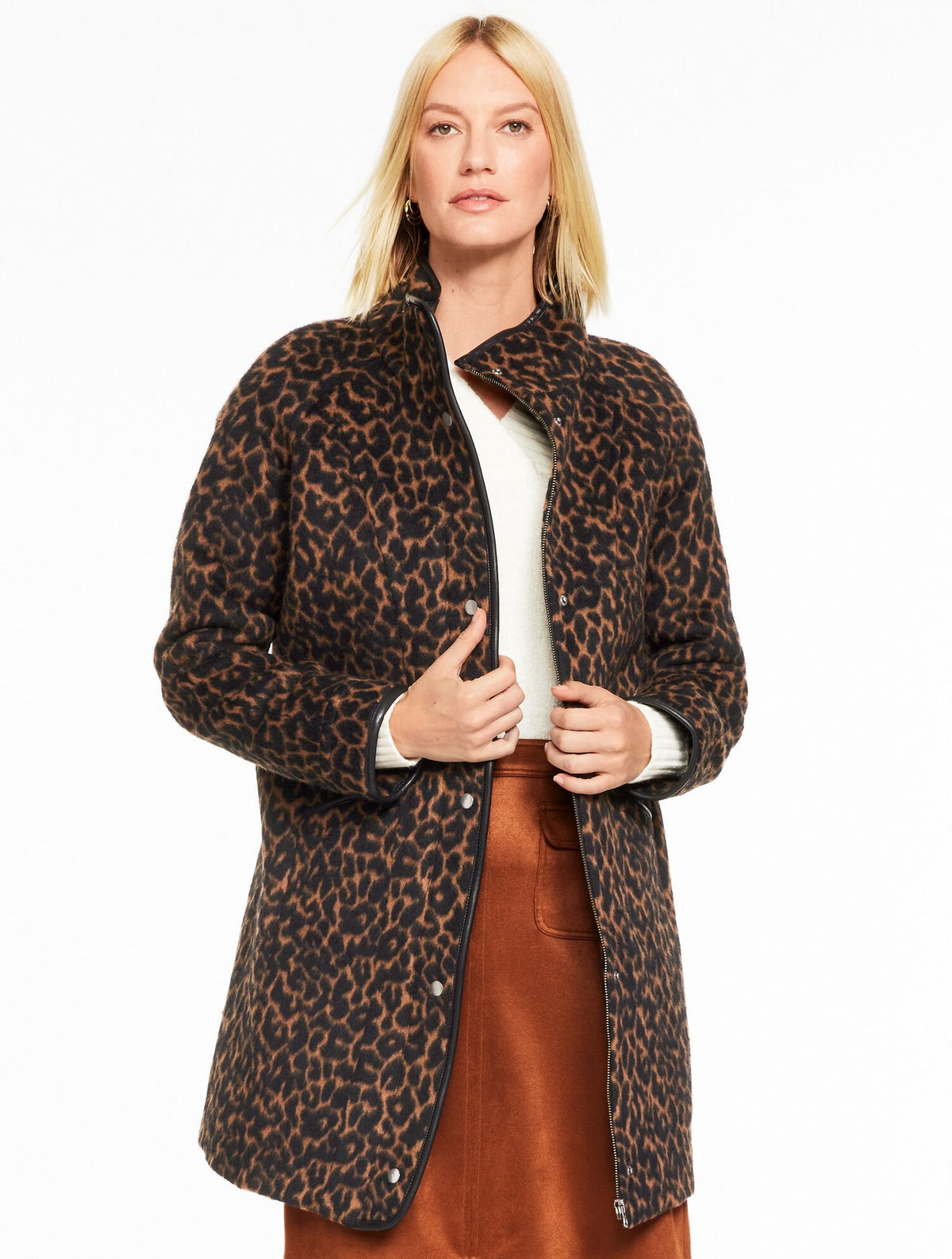 TONAL ANIMAL JACQUARD JACKET | Talbots on sale