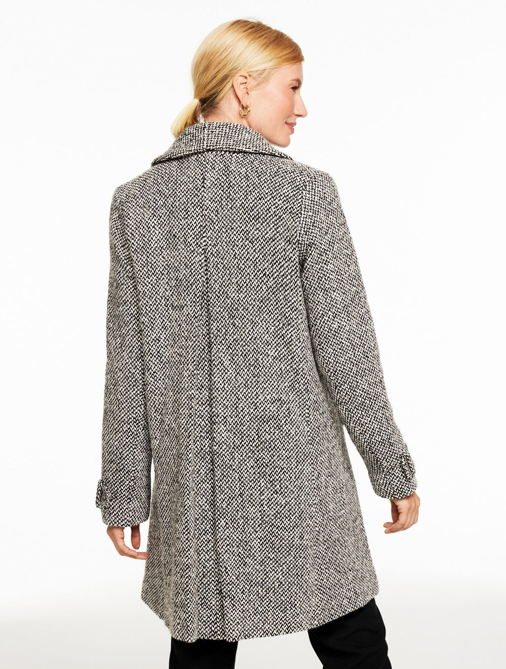 SHAWL COLLAR COAT - SNUG CHEVRON | Talbots for sale
