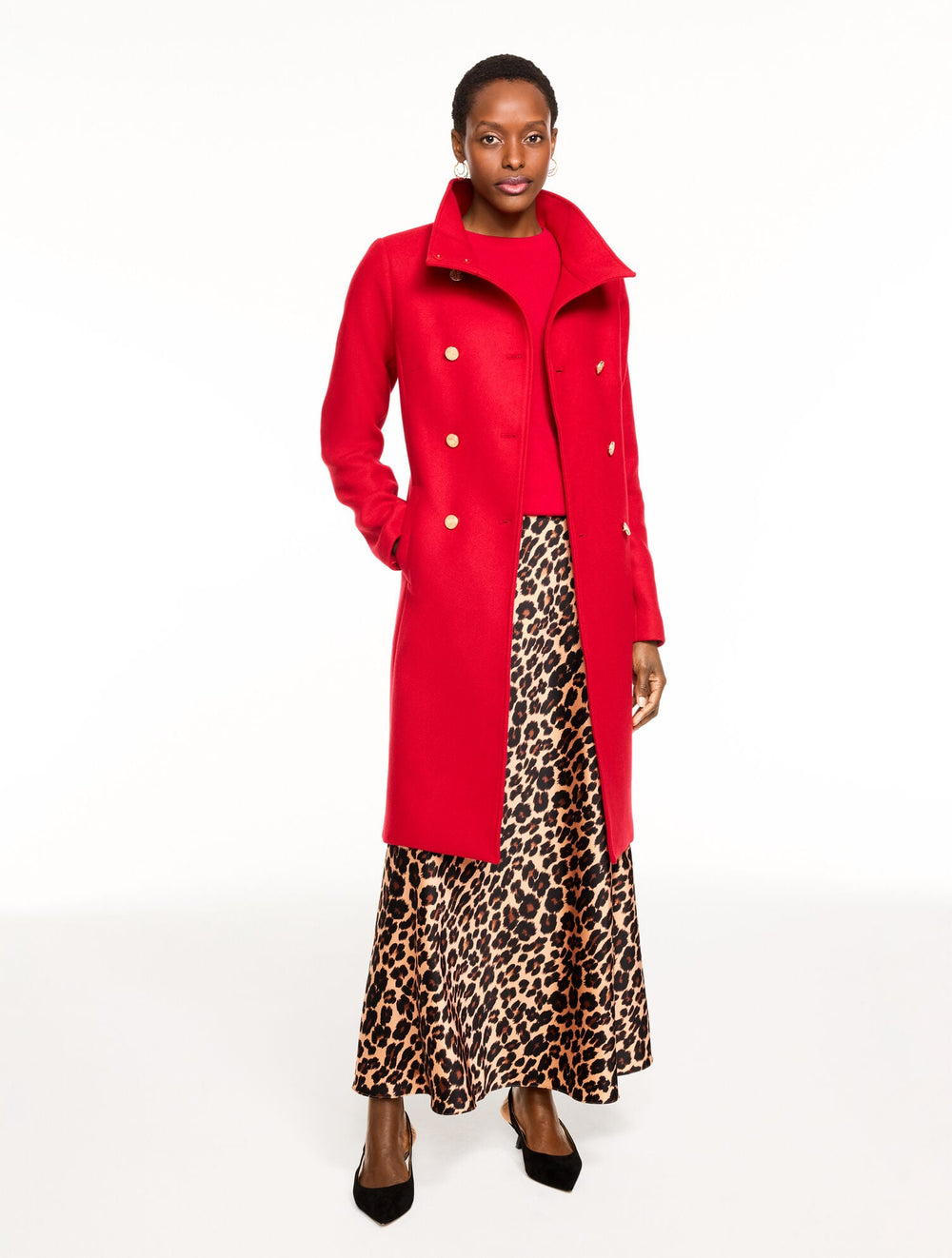 ITALIAN MELTON DOUBLE BREASTED COAT | Talbots sale