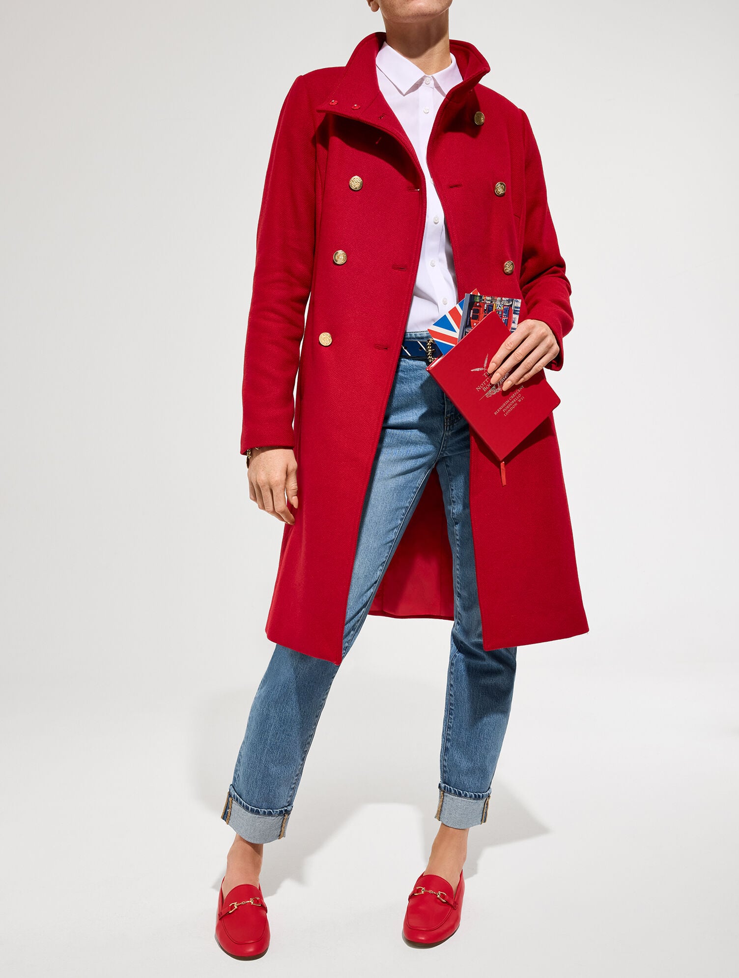 ITALIAN MELTON DOUBLE BREASTED COAT | Talbots sale