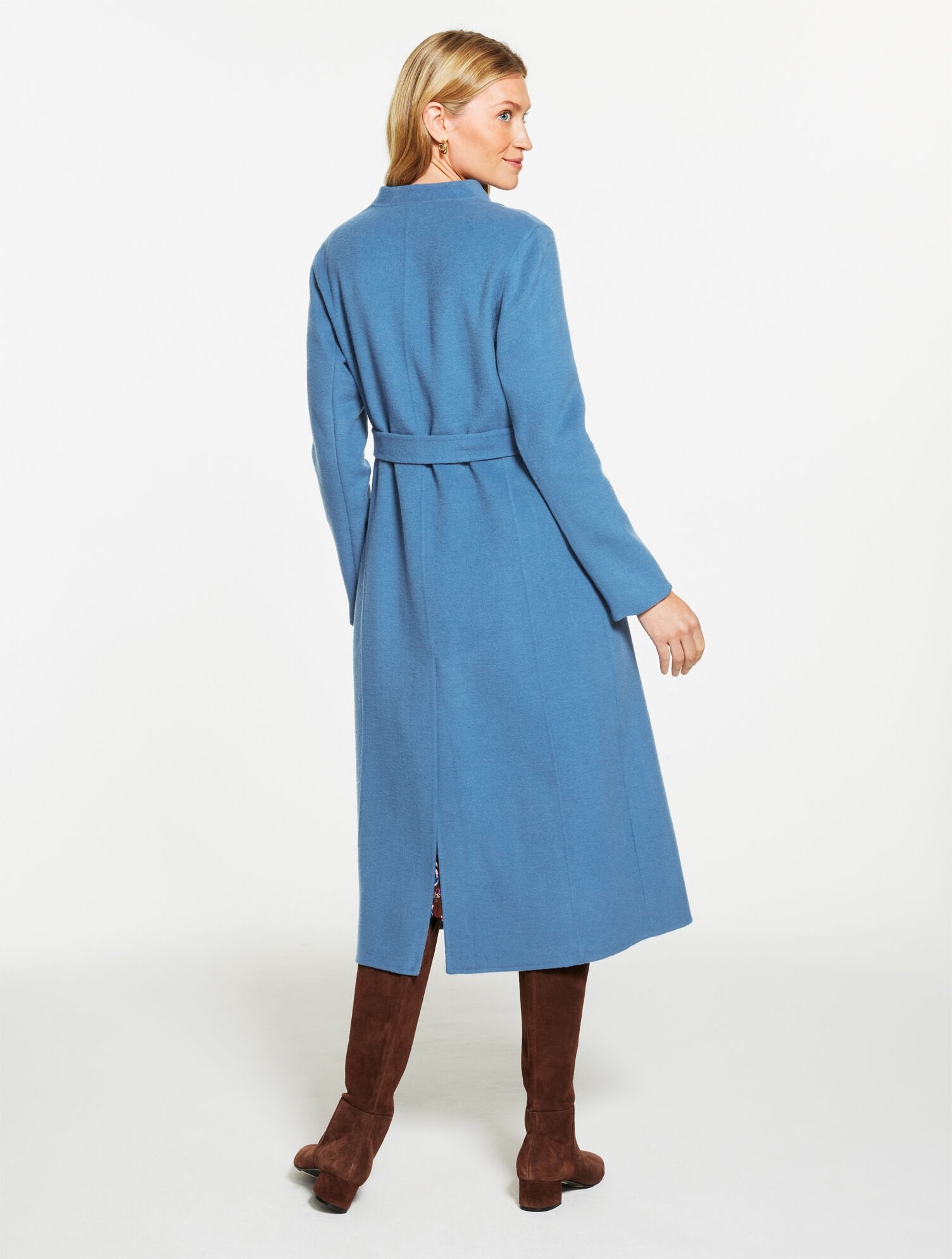 BELTED WOOL BLEND COAT | Talbots discount