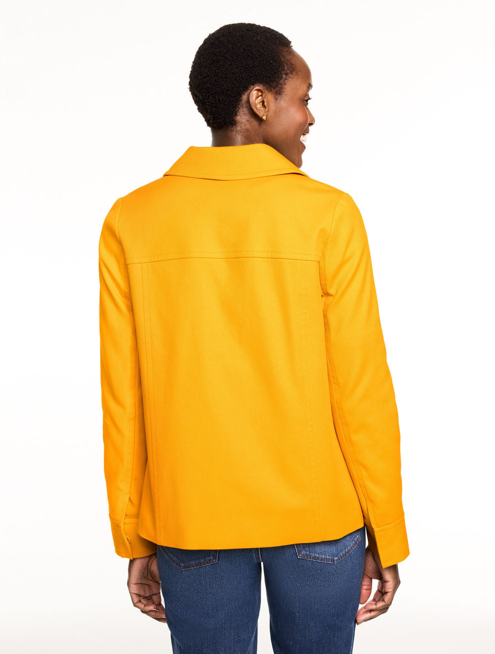COTTON TWILL TOGGLE JACKET | Talbots on sale