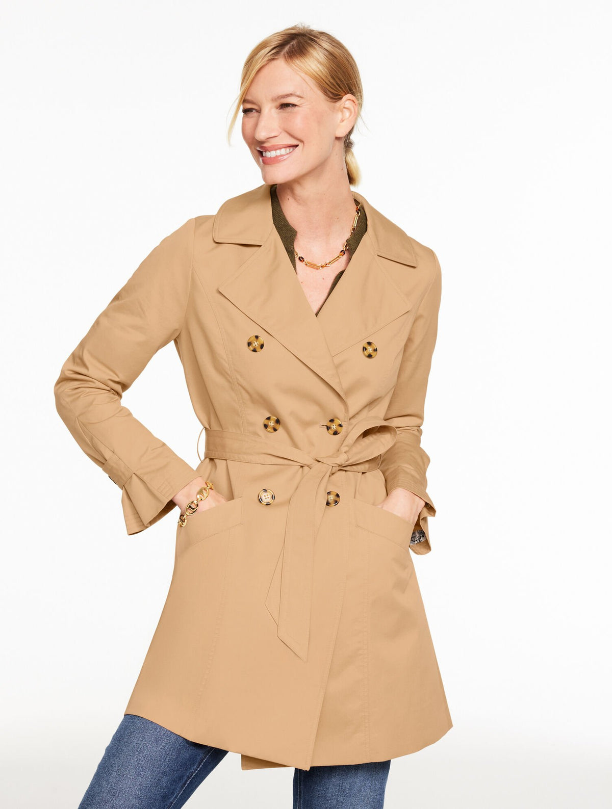 DRAPEY TRENCH COAT | Talbots online
