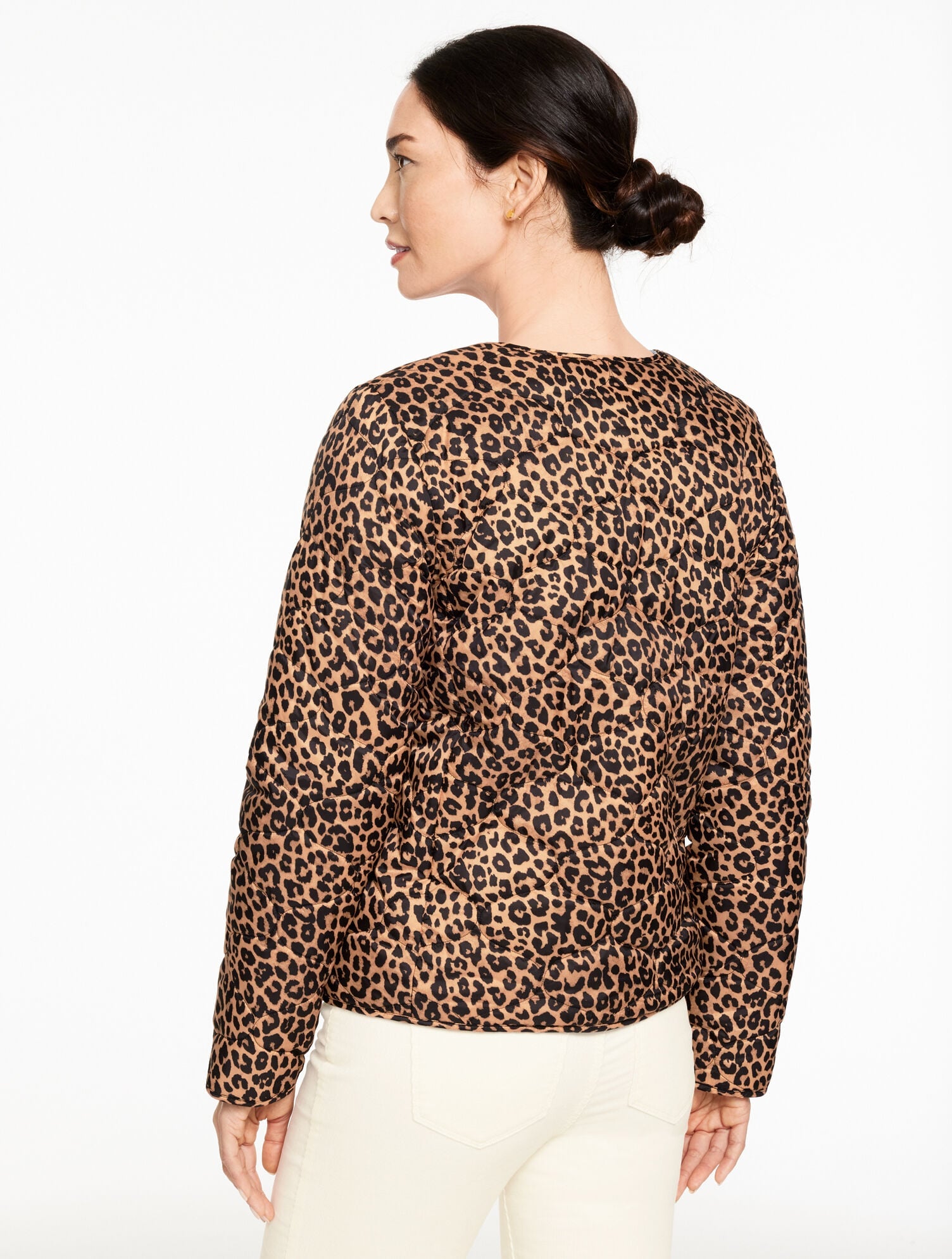 QUILTED REVERSIBLE JACKET - ALLOVER ANIMAL | Talbots online