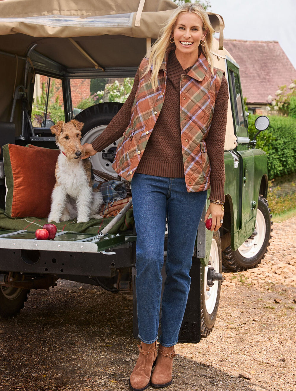 QUILTED BARN VEST - KELLYNCH PLAID | Talbots on sale