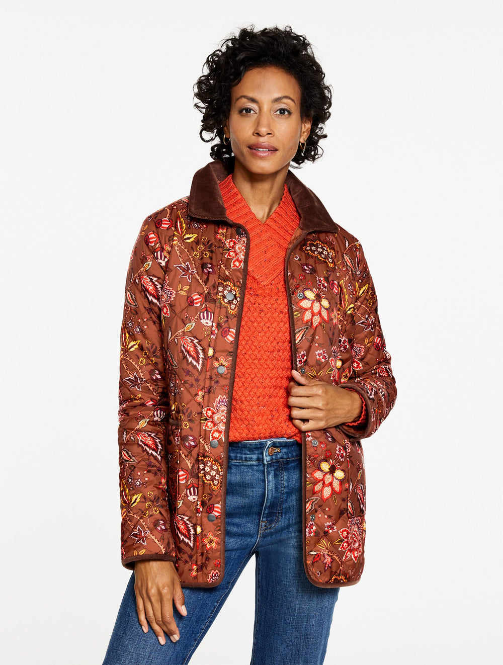 QUILTED BARN JACKET - BLOOMING JACOBEAN | Talbots near me