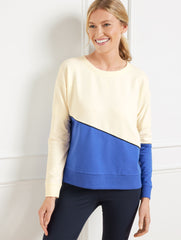 CREWNECK SWEATSHIRT - COLORBLOCK | Talbots near me