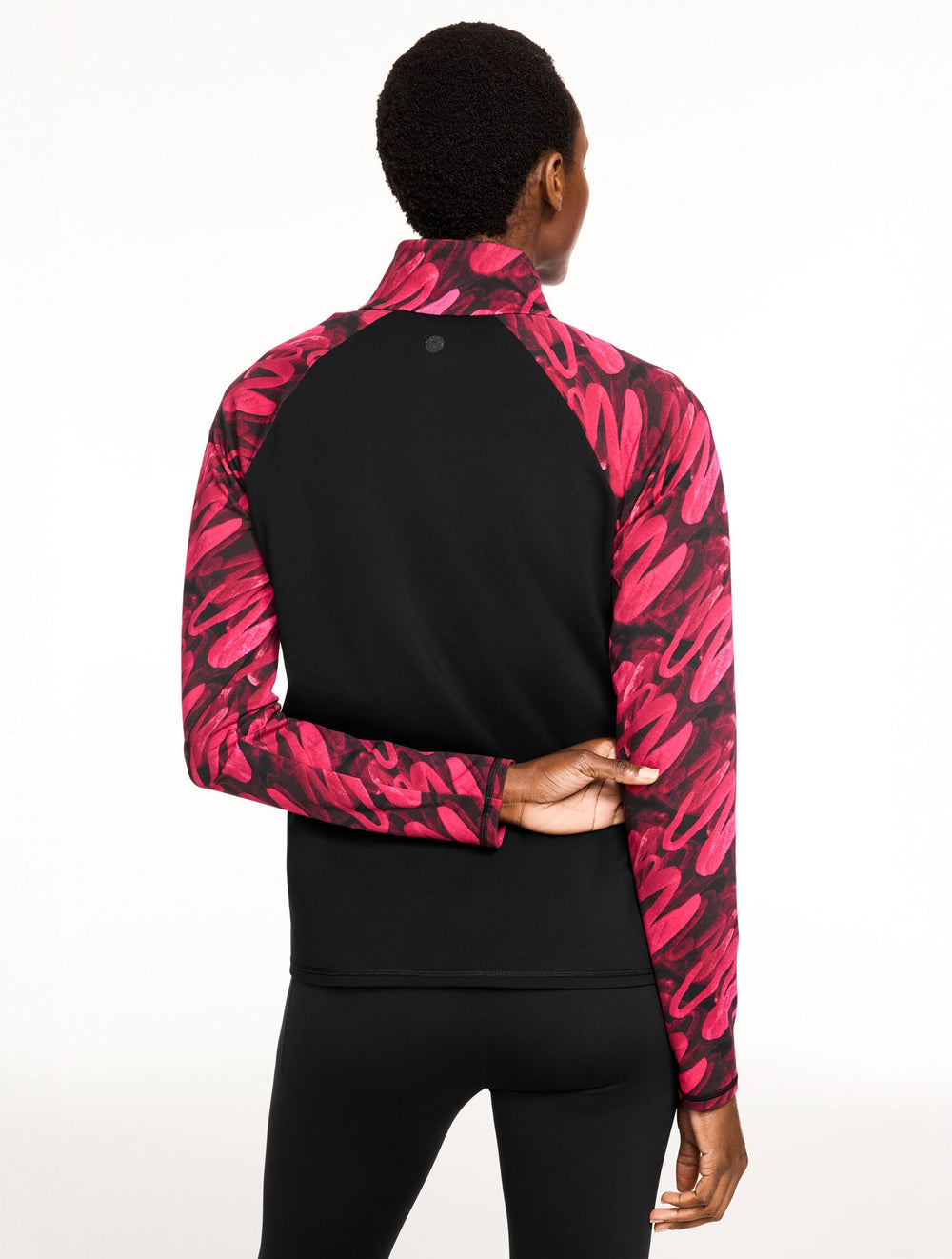 PERFORMANCE COMPRESSION HALF ZIP PULLOVER - BRUSHED LINES | Talbots online