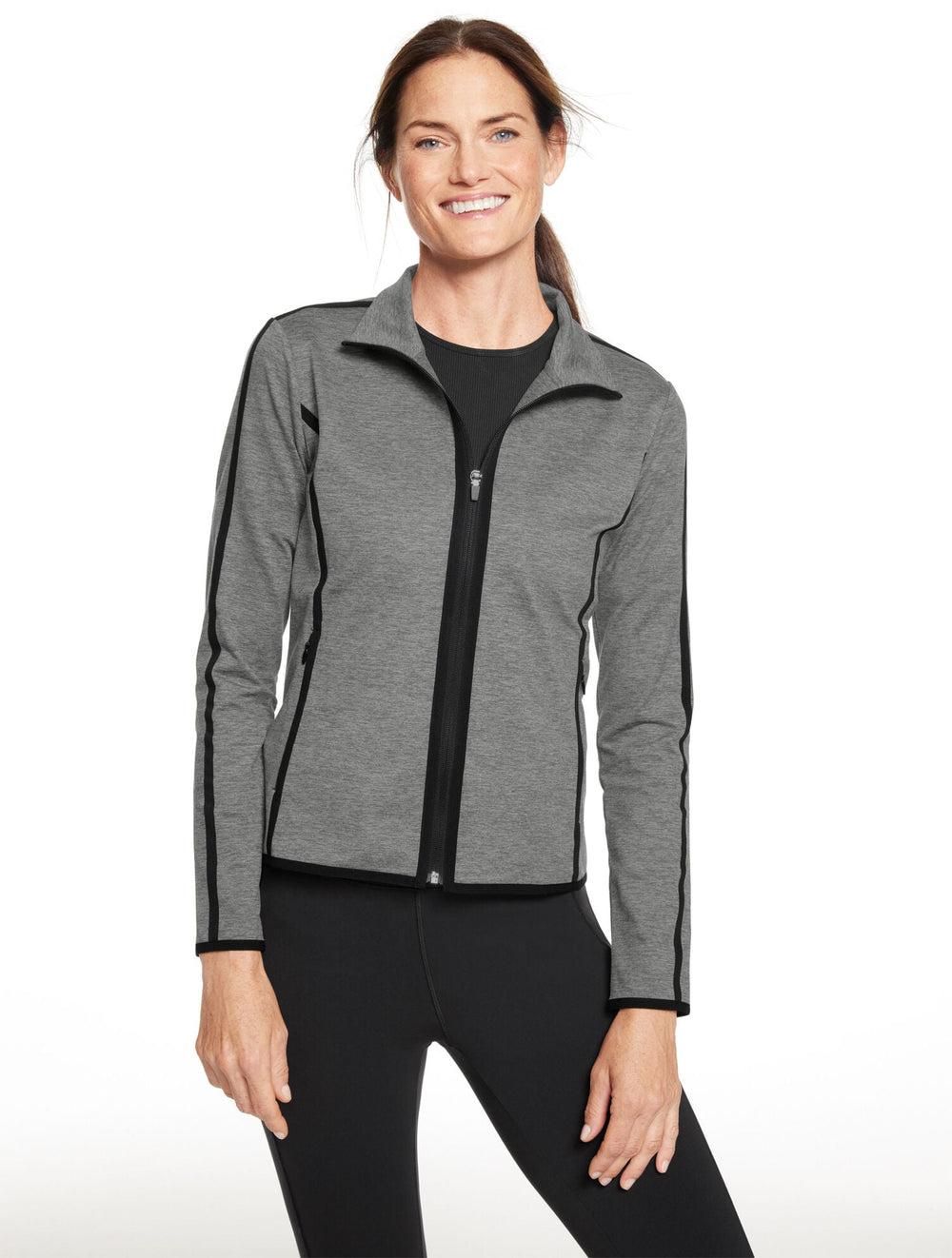 STUDIO STRETCH FULL-ZIP JACKET | Talbots sale