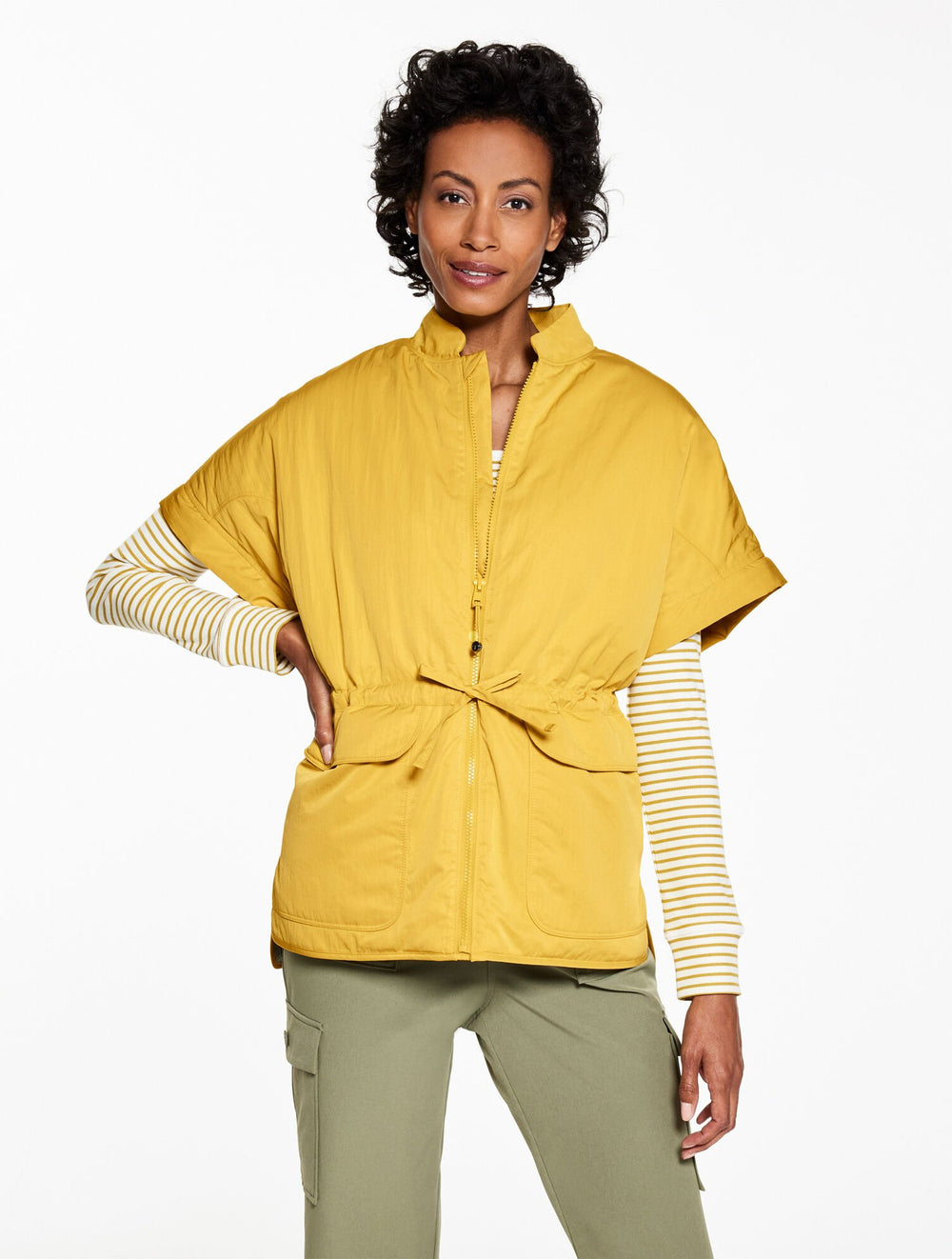 ZIP-OFF SLEEVE WOVEN JACKET | Talbots discount