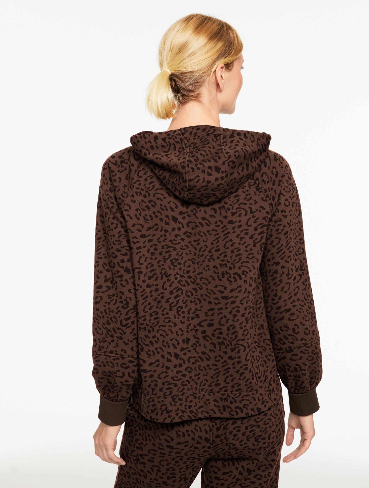 FRENCH TERRY HOODIE - TONAL CHEETAH | Talbots discount