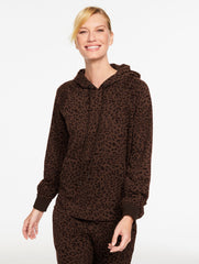FRENCH TERRY HOODIE - TONAL CHEETAH | Talbots discount