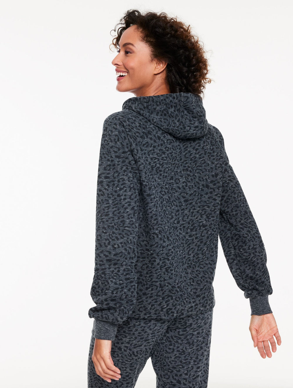 FRENCH TERRY HOODIE - TONAL CHEETAH | Talbots discount