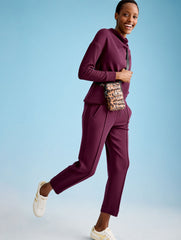 AIRKNIT STRETCH TAPERED LEG PANTS | Talbots US