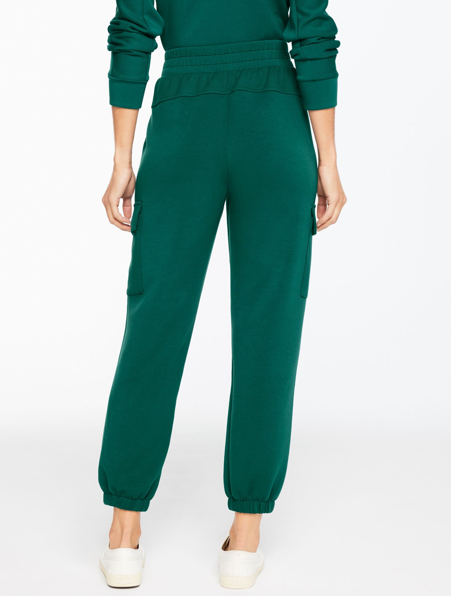AIRKNIT STRETCH RIBBED CARGO JOGGERS | Talbots outlet