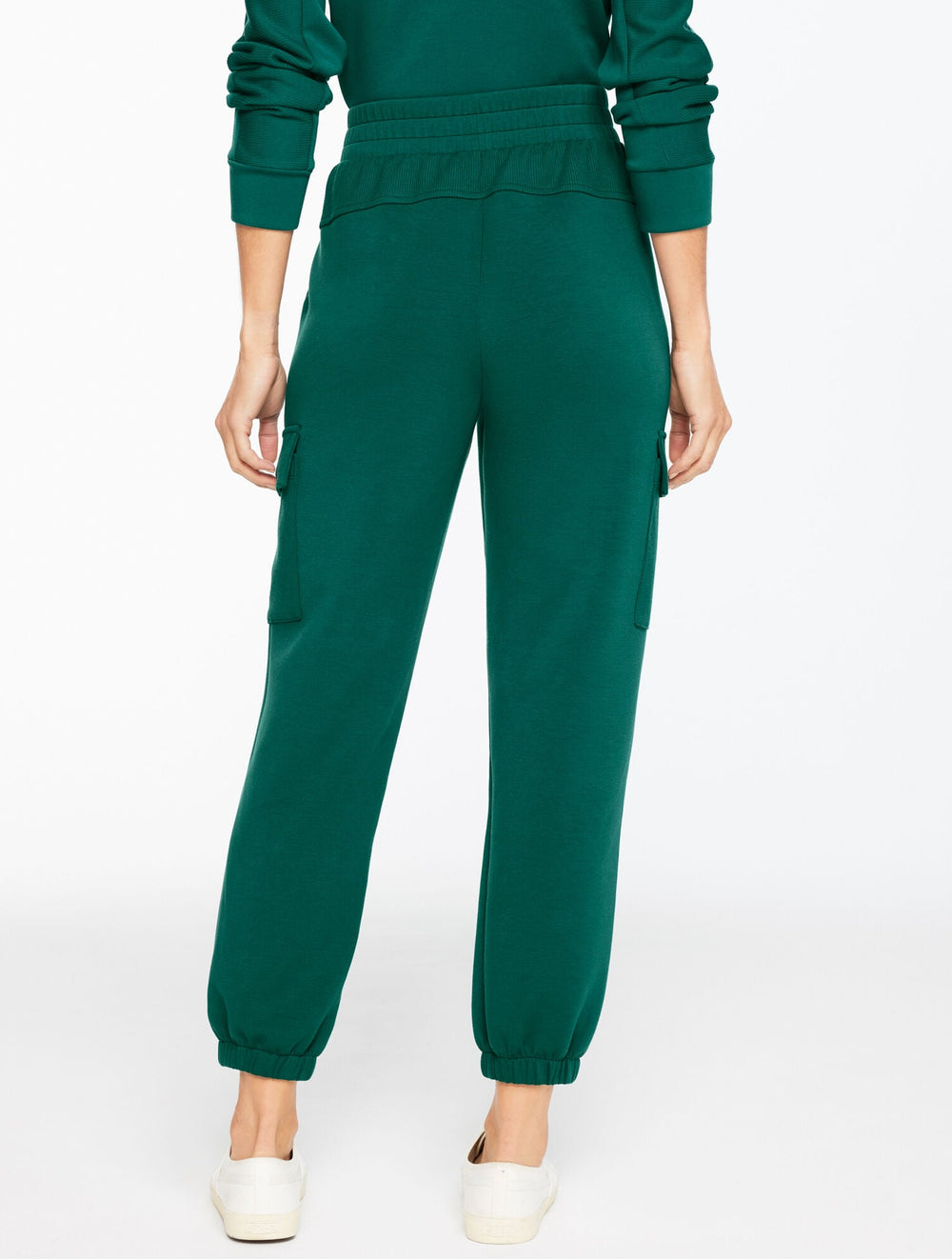 AIRKNIT STRETCH RIBBED CARGO JOGGERS | Talbots outlet