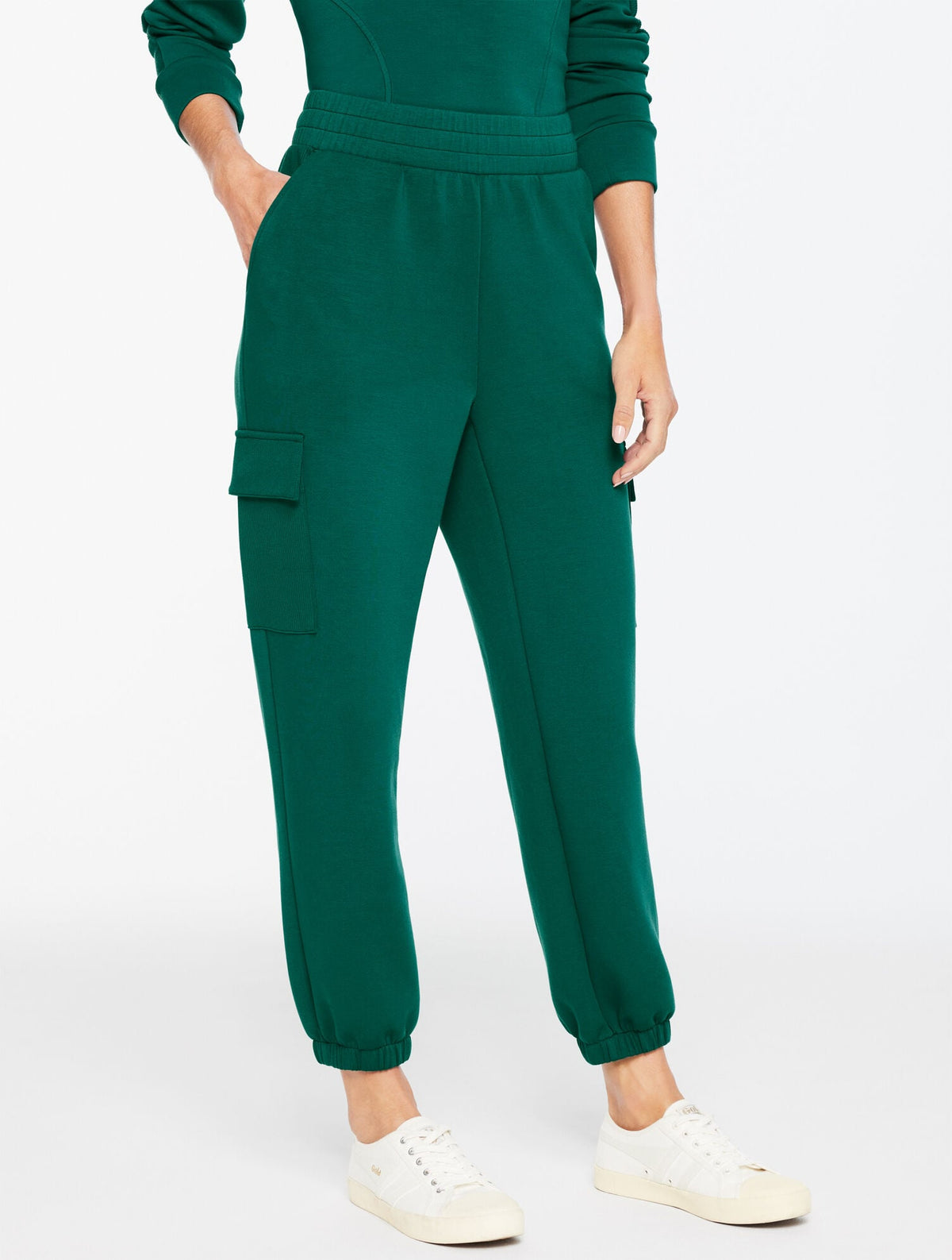 AIRKNIT STRETCH RIBBED CARGO JOGGERS | Talbots outlet