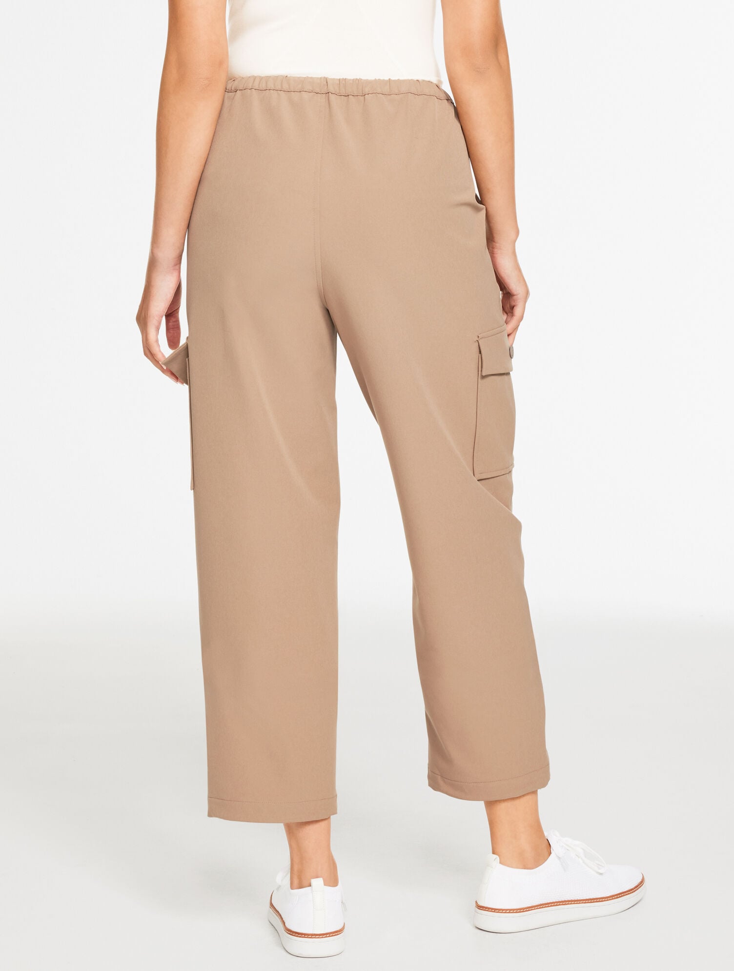 STRETCH WOVEN CARGO PANTS | Talbots discount