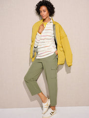 STRETCH WOVEN CARGO PANTS | Talbots discount
