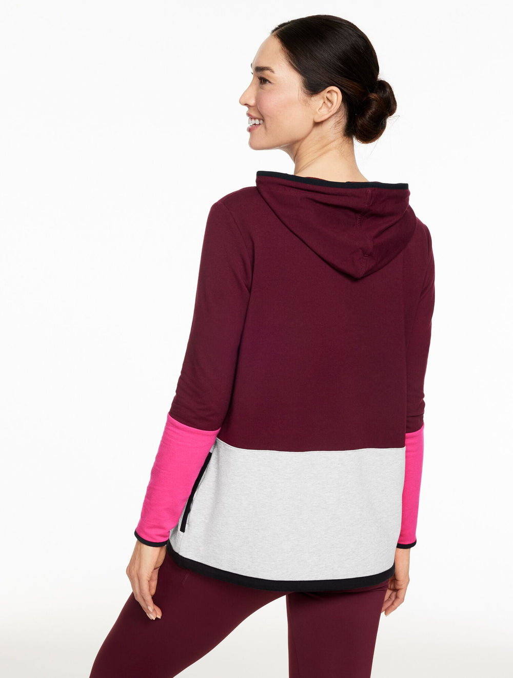 COLORBLOCK BUNGEE HEM HOODIE | Talbots near me