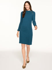 FRENCH TERRY MOCKNECK DRESS | Talbots discount