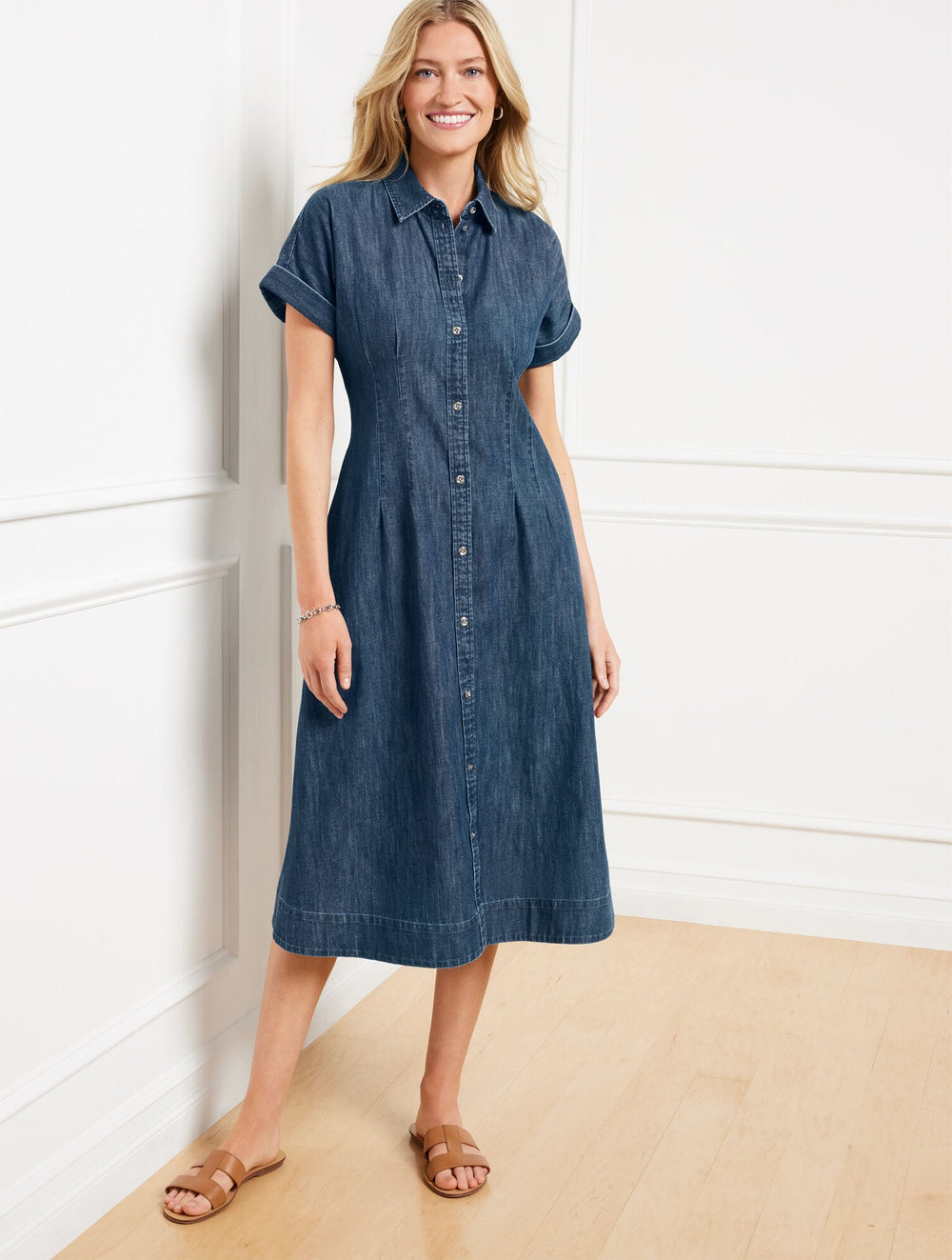 DENIM SHIRTDRESS - MARINA WASH | Talbots outlet