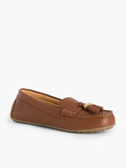 ARDEN DRIVING LOAFERS - PEBBLE LEATHER | Talbots on sale