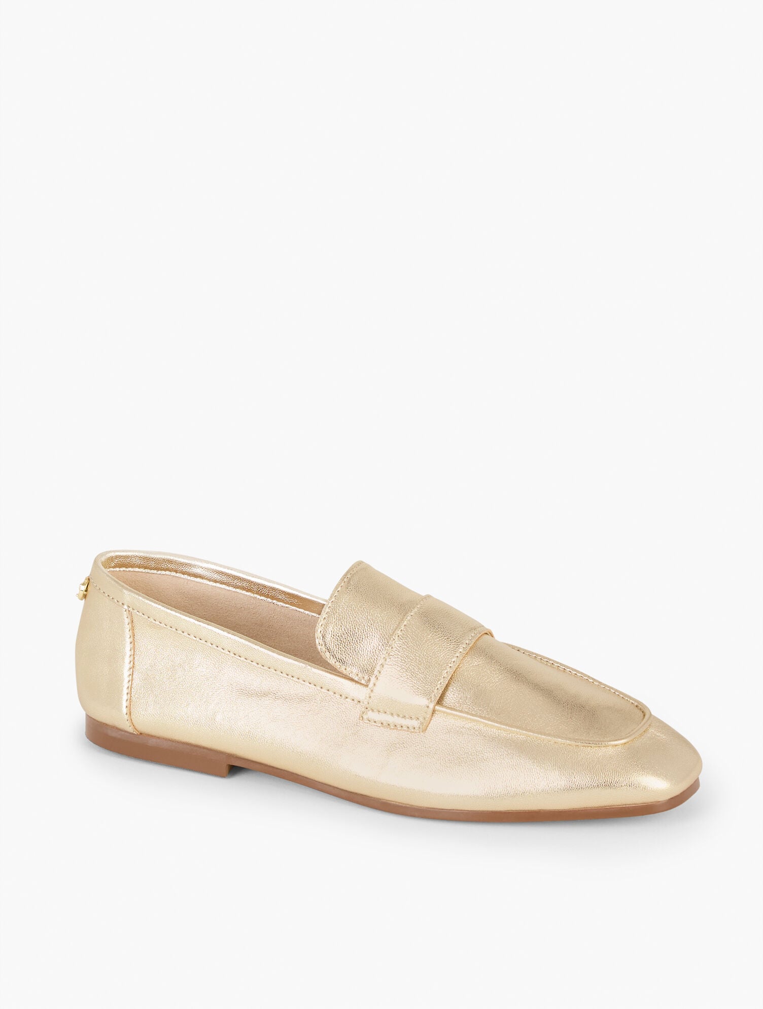 AUDREY METALLIC NAPPA LOAFERS | Talbots outlet