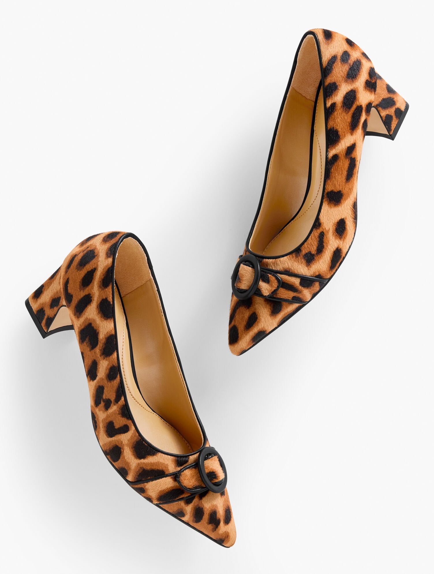 EDITH FLARE HEEL PUMPS - LEOPARD CALF HAIR | Talbots near me