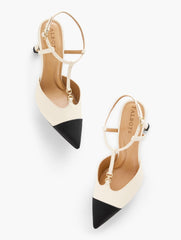 EVELYN NAPPA FLARE HEEL PUMPS | Talbots US