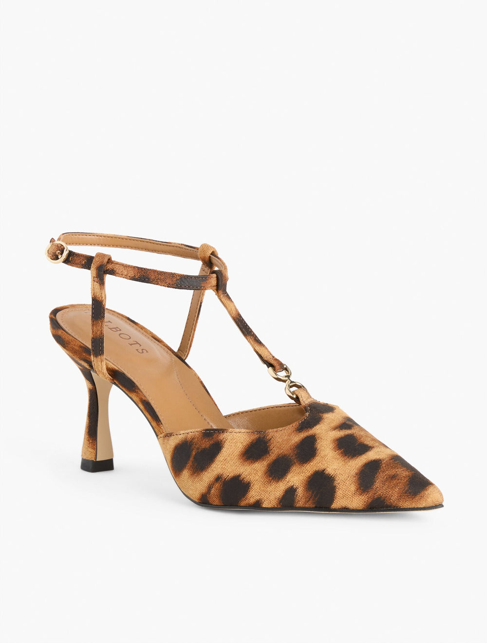 EVELYN LEOPARD SUEDE FLARE HEEL PUMPS | Talbots online
