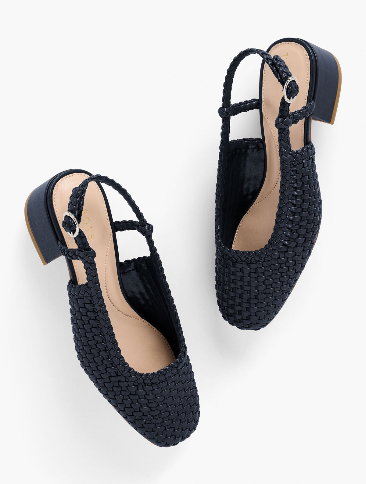 MARLOW WOVEN SLINGBACK FLATS | Talbots sale