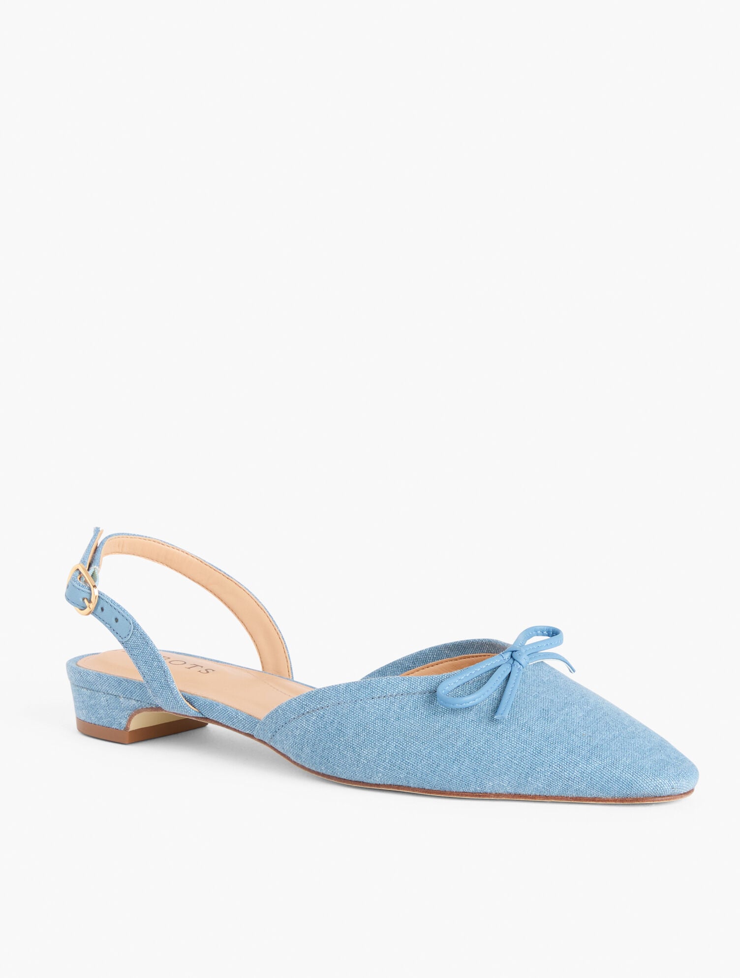 SHELBY LINEN SLINGBACK FLATS | Talbots US