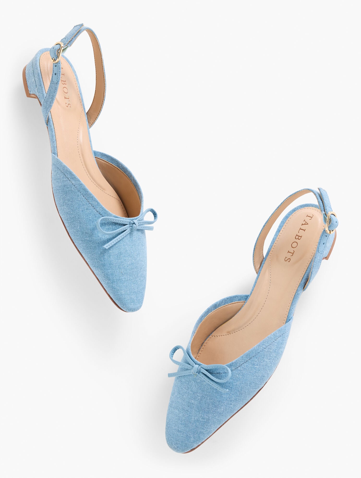 SHELBY LINEN SLINGBACK FLATS | Talbots US