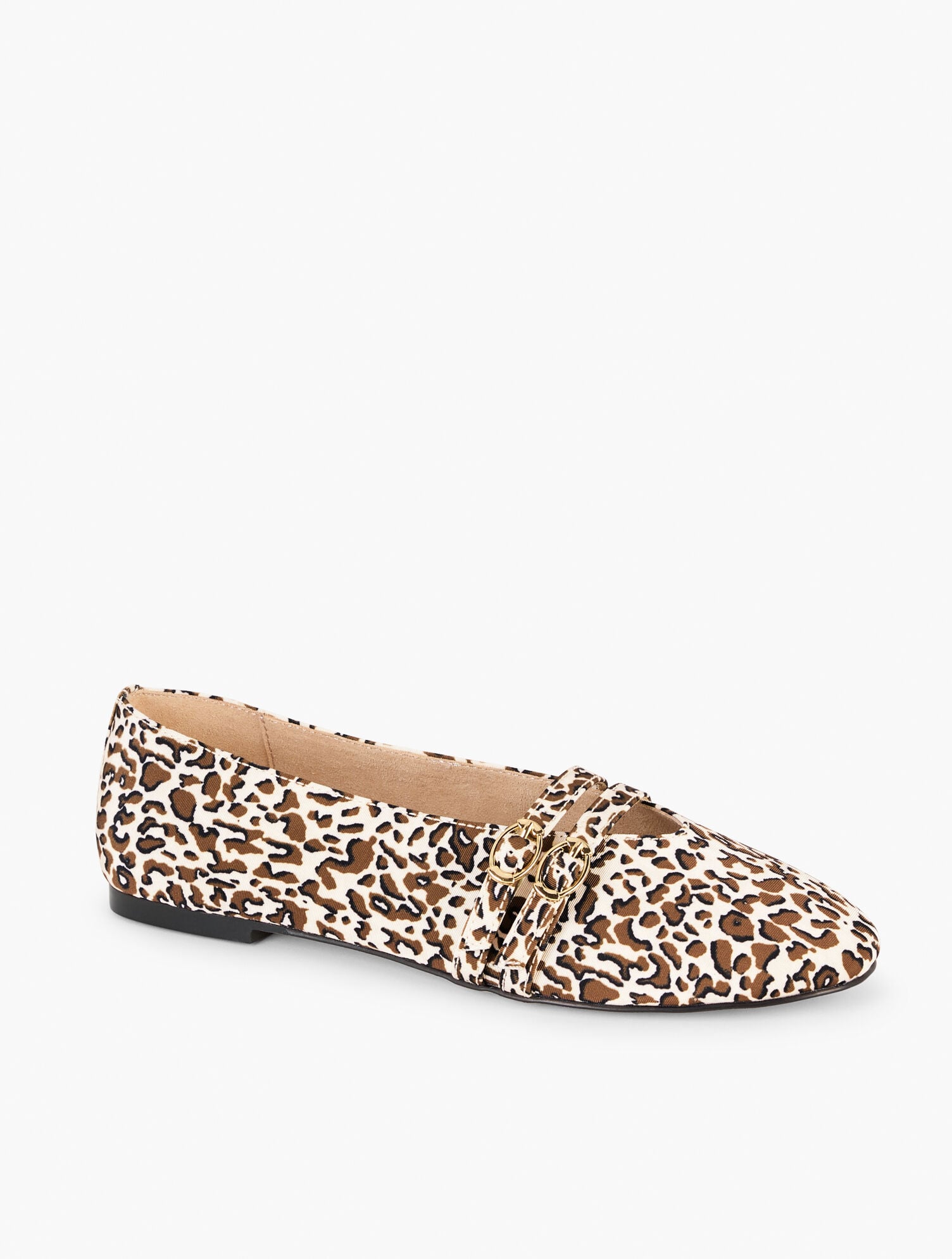 VERA LEOPARD MARY JANE BALLET FLATS | Talbots outlet