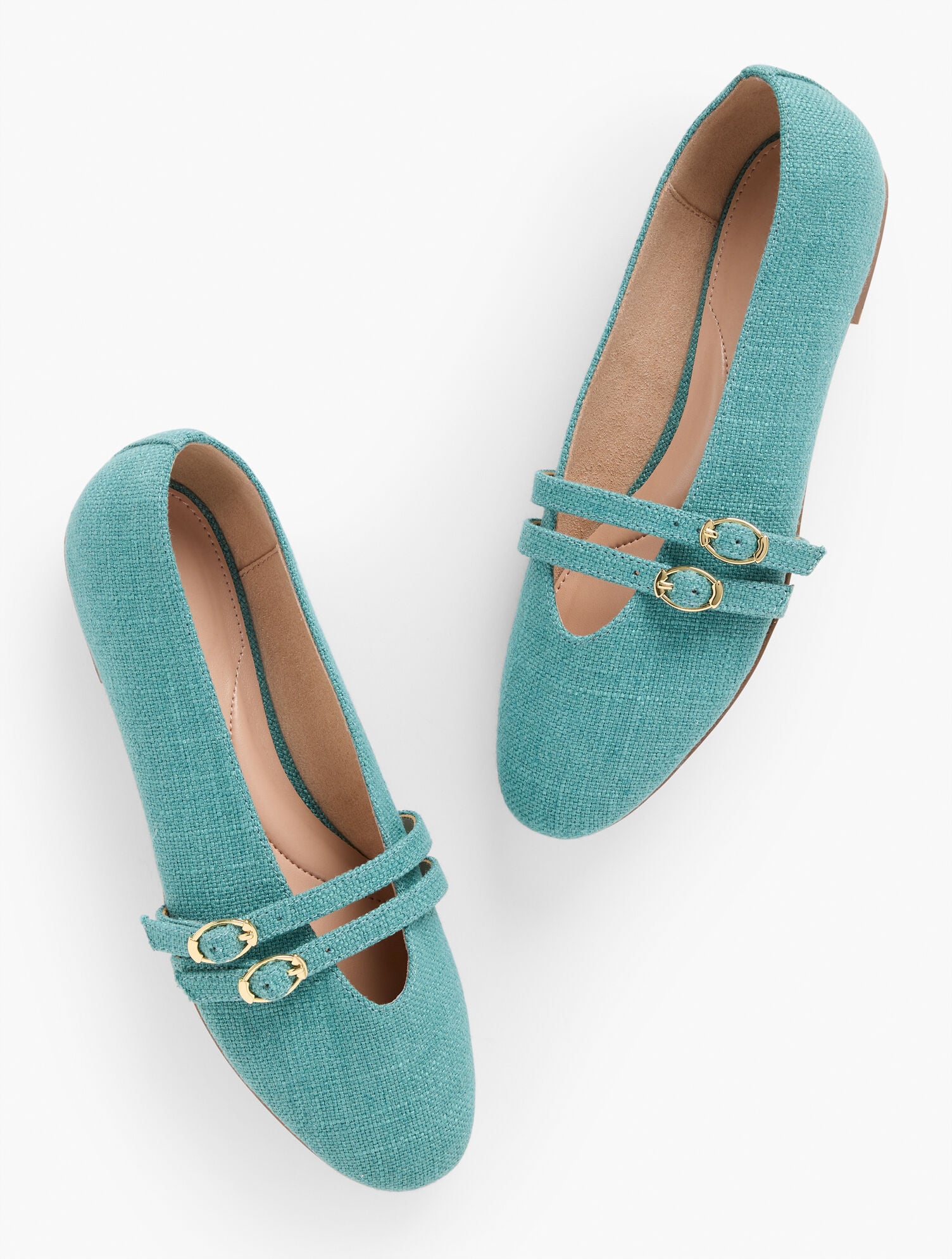 VERA WASHED LINEN MARY JANE BALLET FLATS | Talbots near me