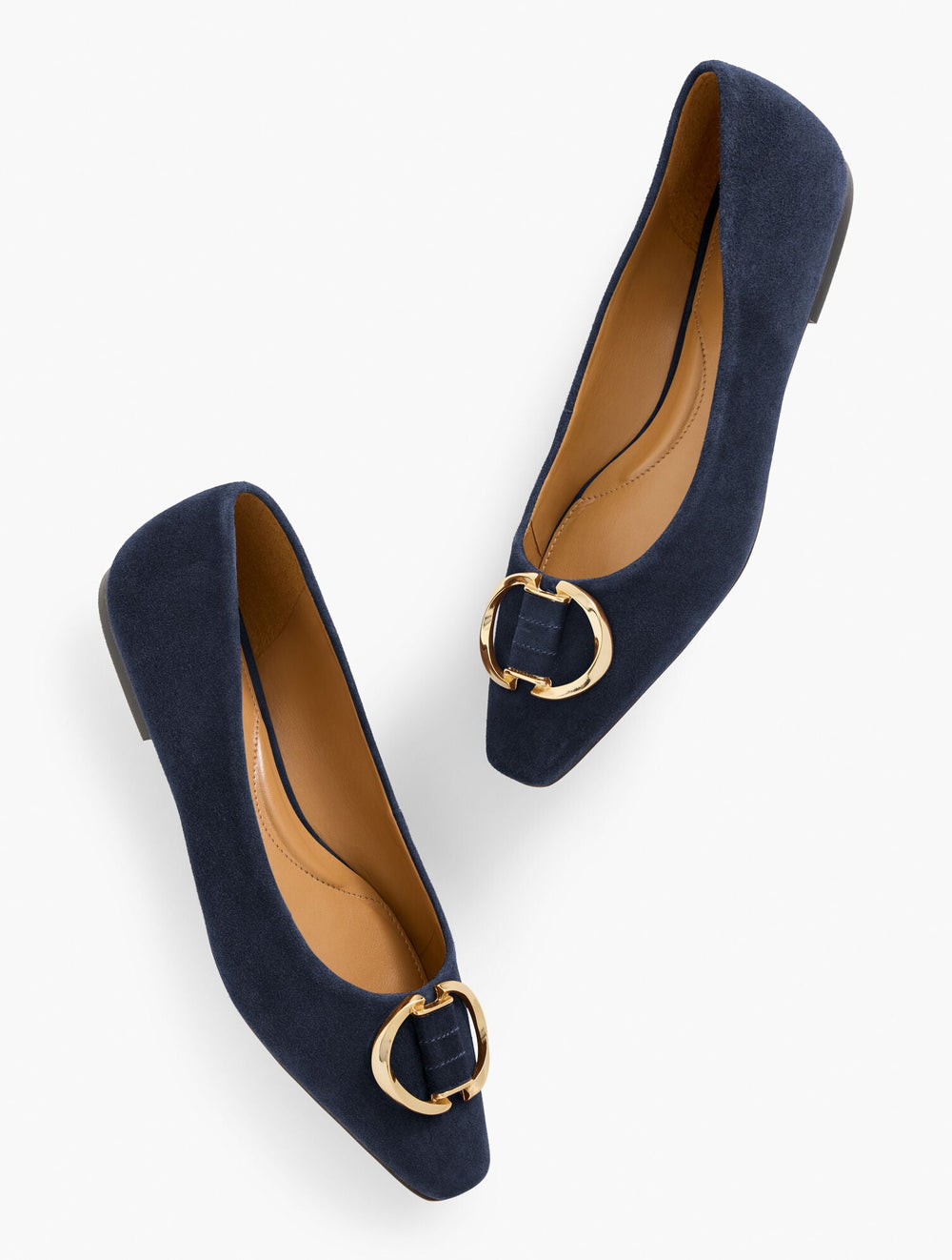 WHITLEY ORNAMENT SUEDE BALLET FLATS | Talbots outlet
