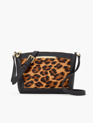 CALF HAIR & PEBBLE LEATHER CROSSBODY BAG | Talbots US