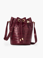 CROC EMBOSSED BUCKET BAG | Talbots online
