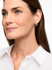 RESIN HUGGIE HOOP EARRINGS | Talbots online