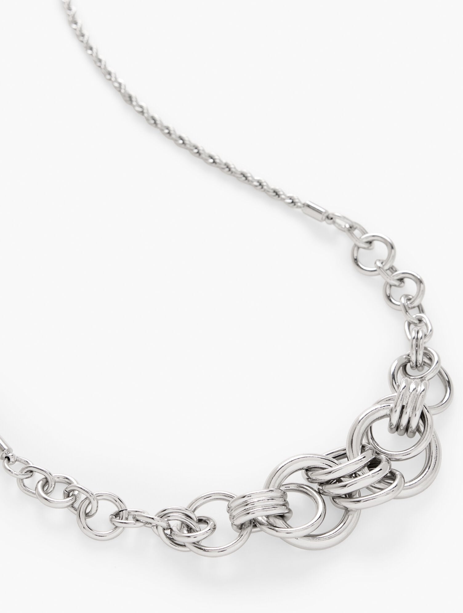 INTERLOCK SCULPTURAL NECKLACE | Talbots sale